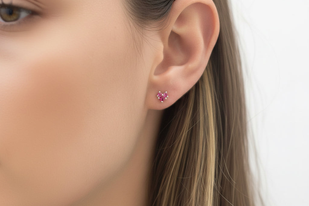 Heart Shape Ear Studs
