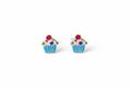 Children’s Silver Cupcake Ear Studs