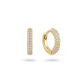 10mm 24K Gold Plated Sterling Silver Huggies