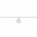 Paw Print Sterling Silver Anklet