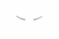 Climber Sterling Silver Ear Studs Row