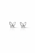 Butterfly Sterling Silver Ear Studs