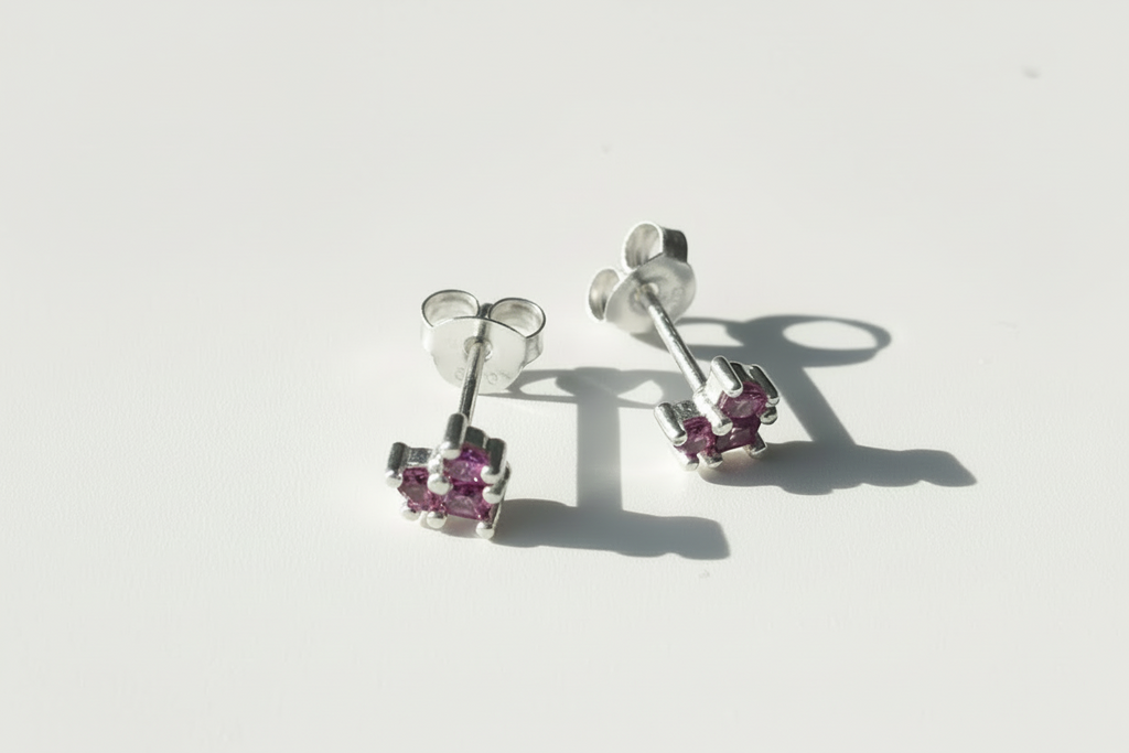 Heart Shape Ear Studs