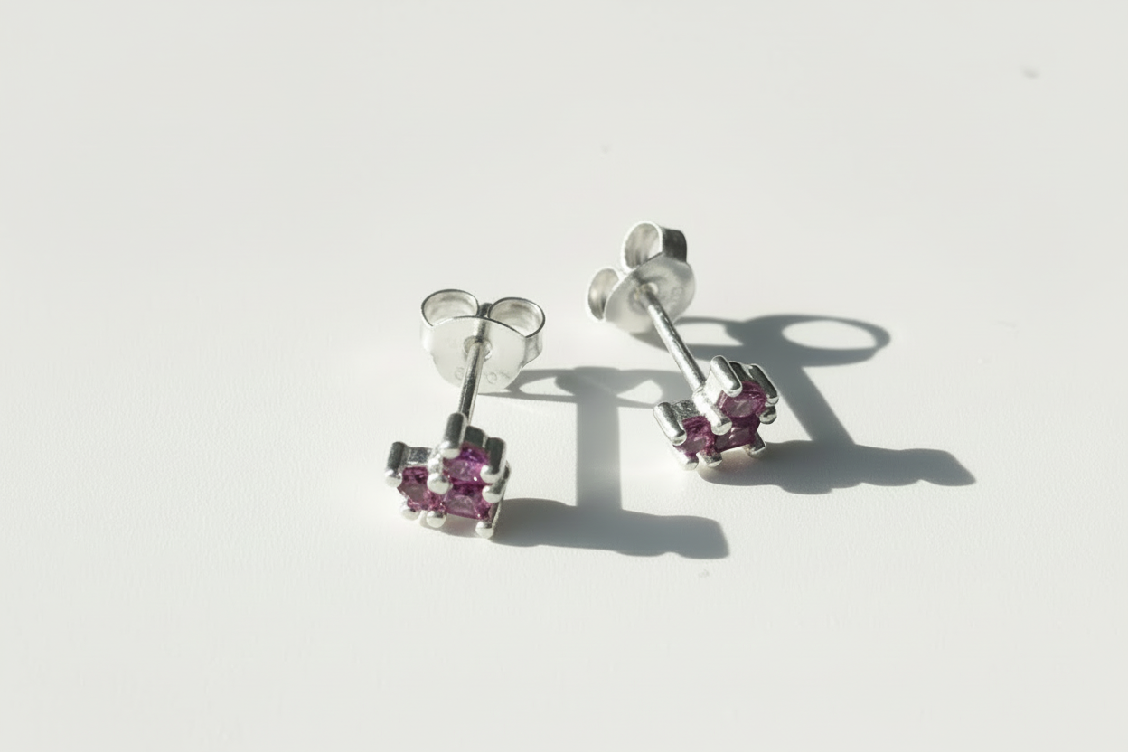 Heart Shape Ear Studs