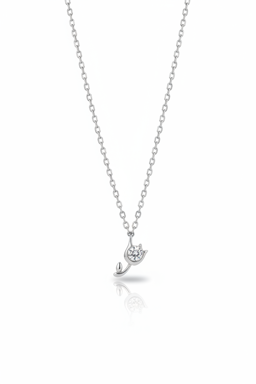 Tulip Bloom Pendant Necklace