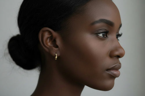 Dainty Chain Link Huggie Earrings
