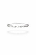 Delicate Pavé Heart Stacking Ring