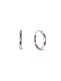 Twisted Sterling Silver Hoop Earrings