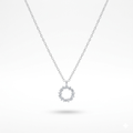 Sparking Necklace in 925 Sterling Silver with Cubic Zirconia | 45 cm Elegant Chain