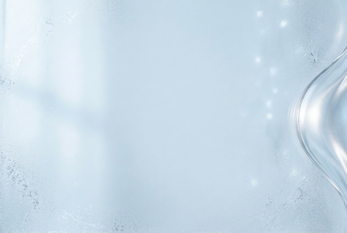 Banner en azul claro perla